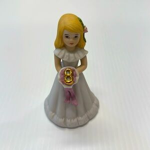 Enesco Growing Up Girls Blonde Age 8 Birthday Girl Figurine